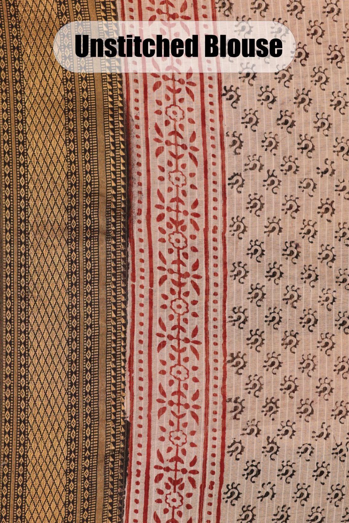 Bagh Print Maheshwari Silk Saree