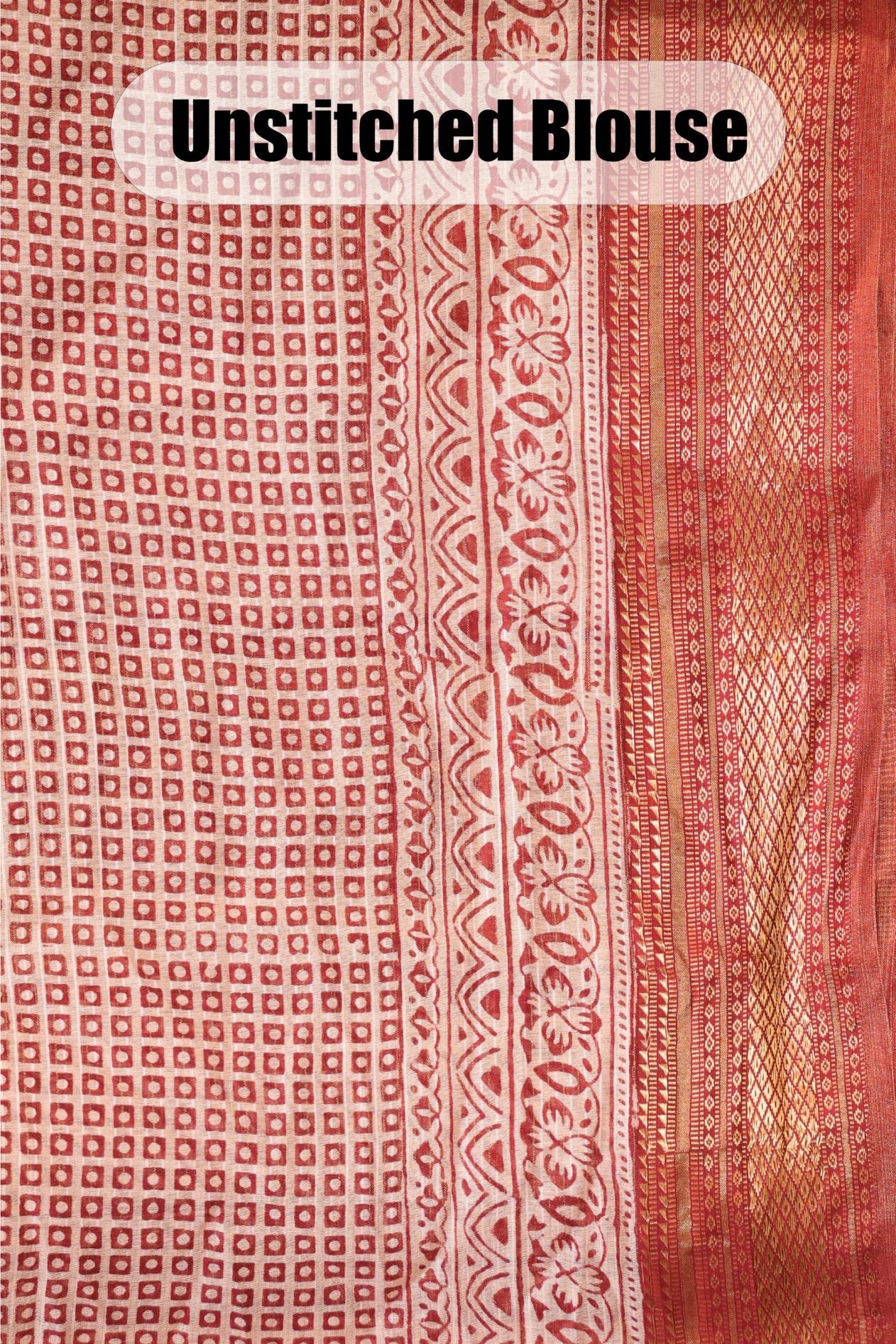 Bagh Print Maheshwari Silk Saree