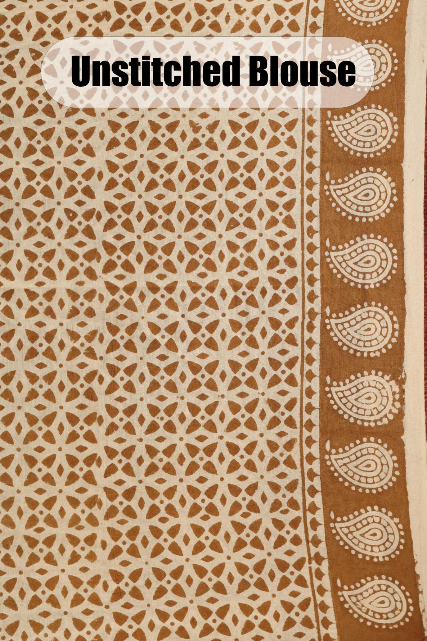 Bagh Print Pure Cotton Saree