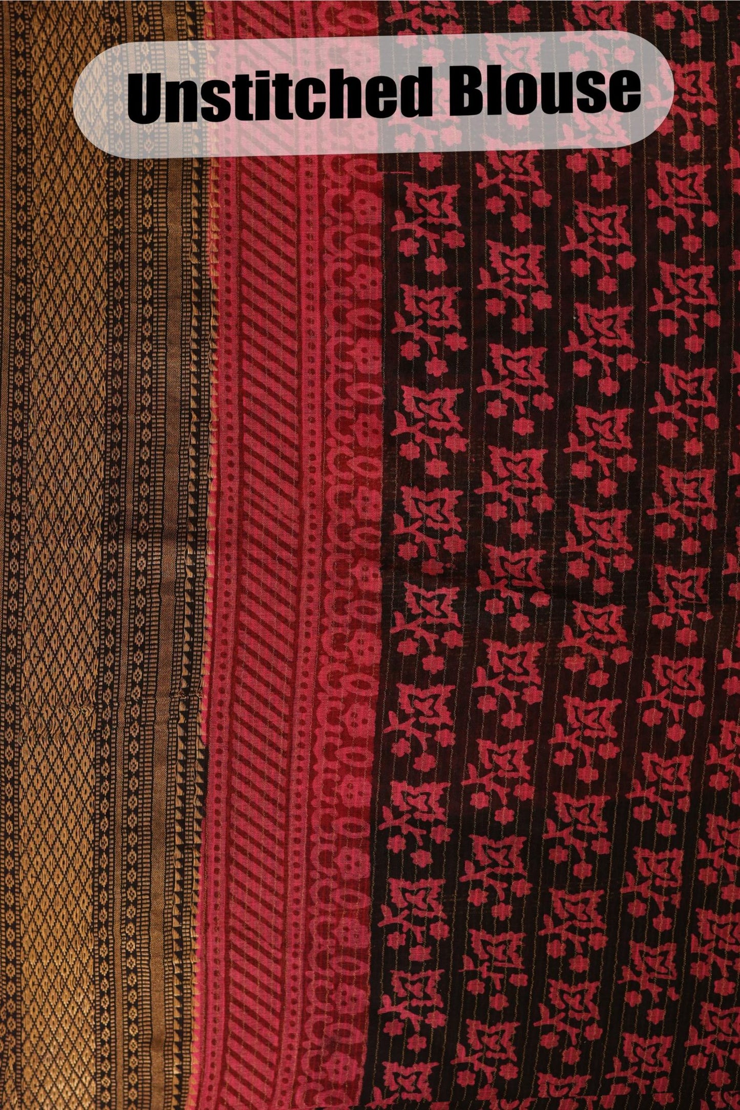 Bagh Print Maheshwari Silk Saree