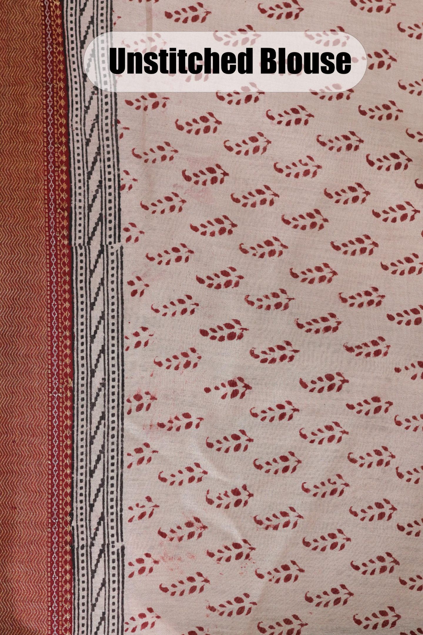 Bagh Print Maheshwari Silk Saree