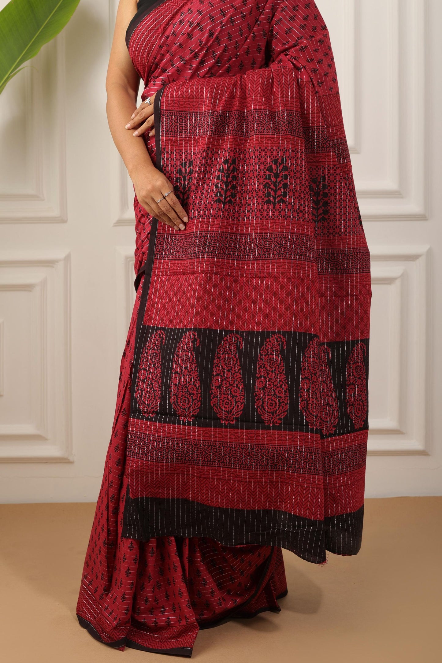 Bagh Print Pure Cotton Saree