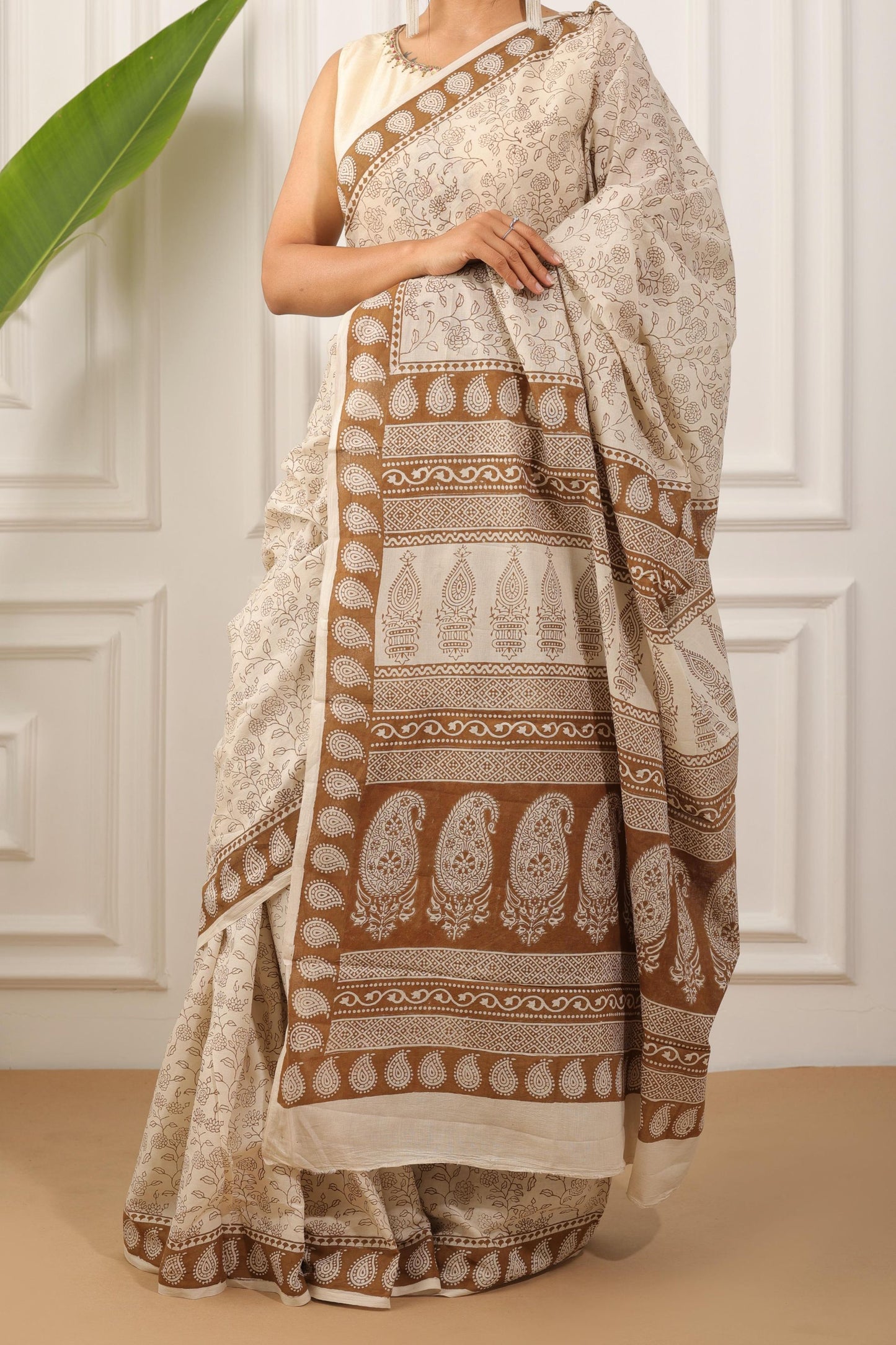 Bagh Print Pure Cotton Saree