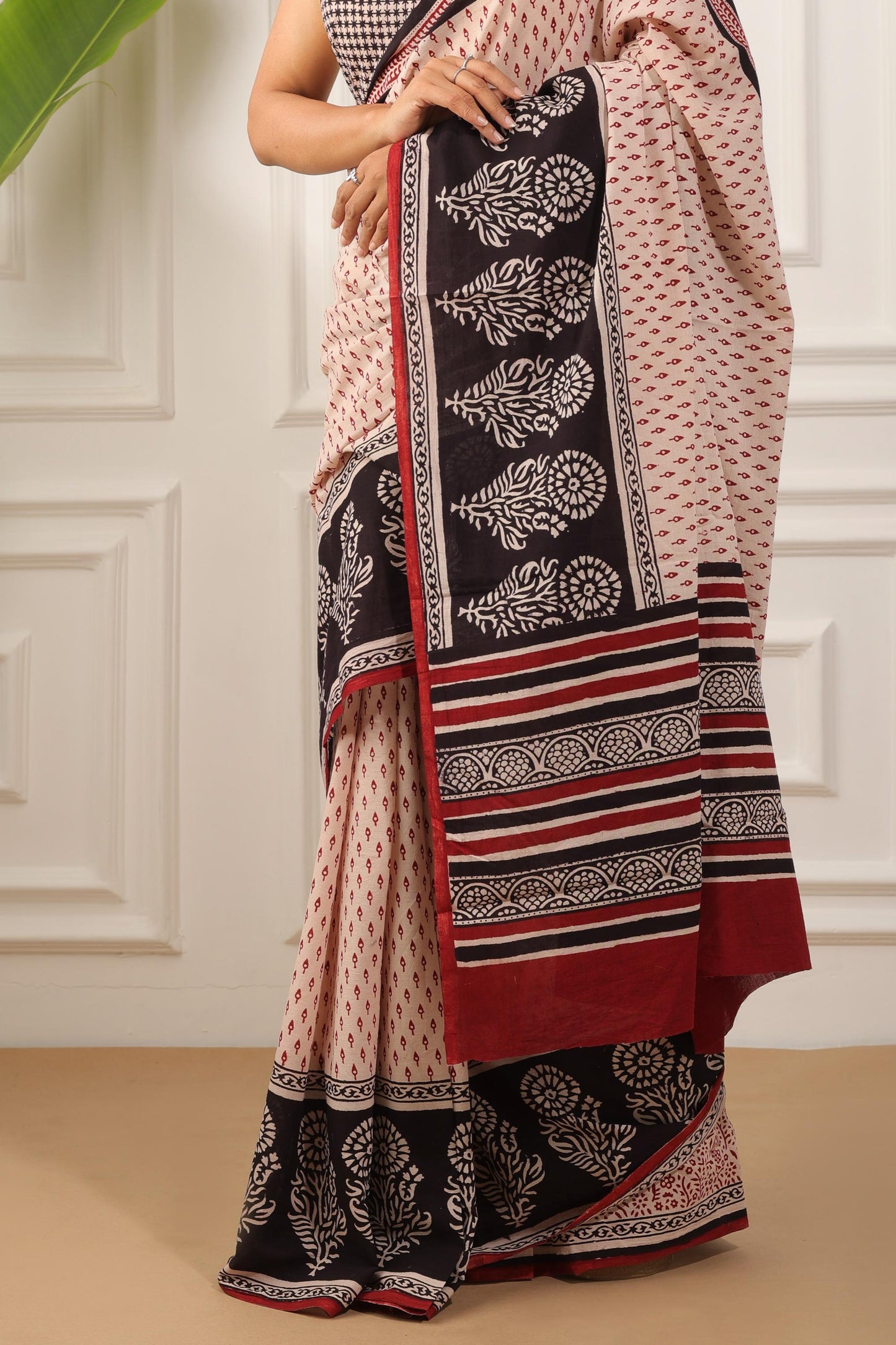 Bagh Print Pure Cotton Saree