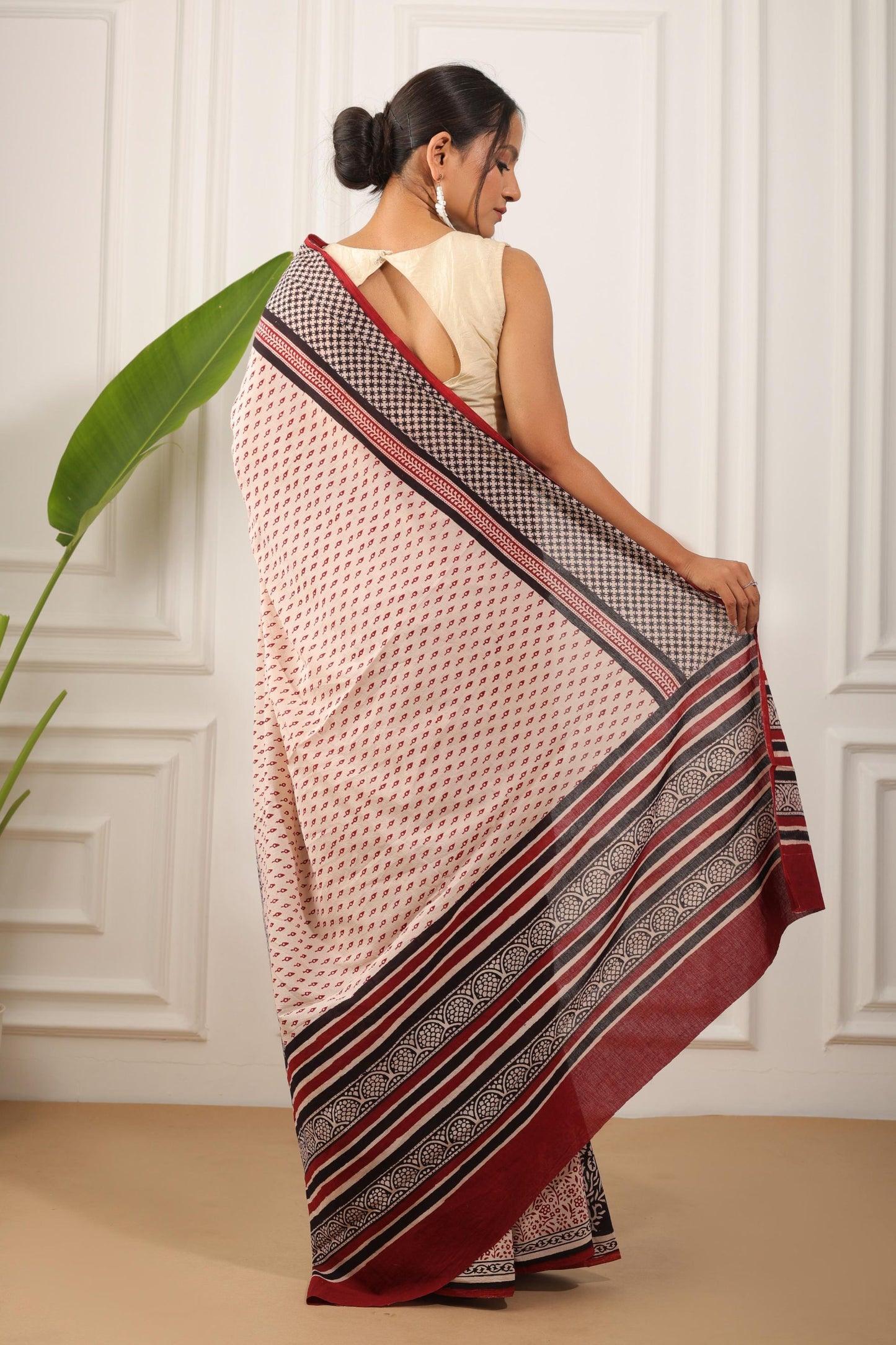 Bagh Print Pure Cotton Saree