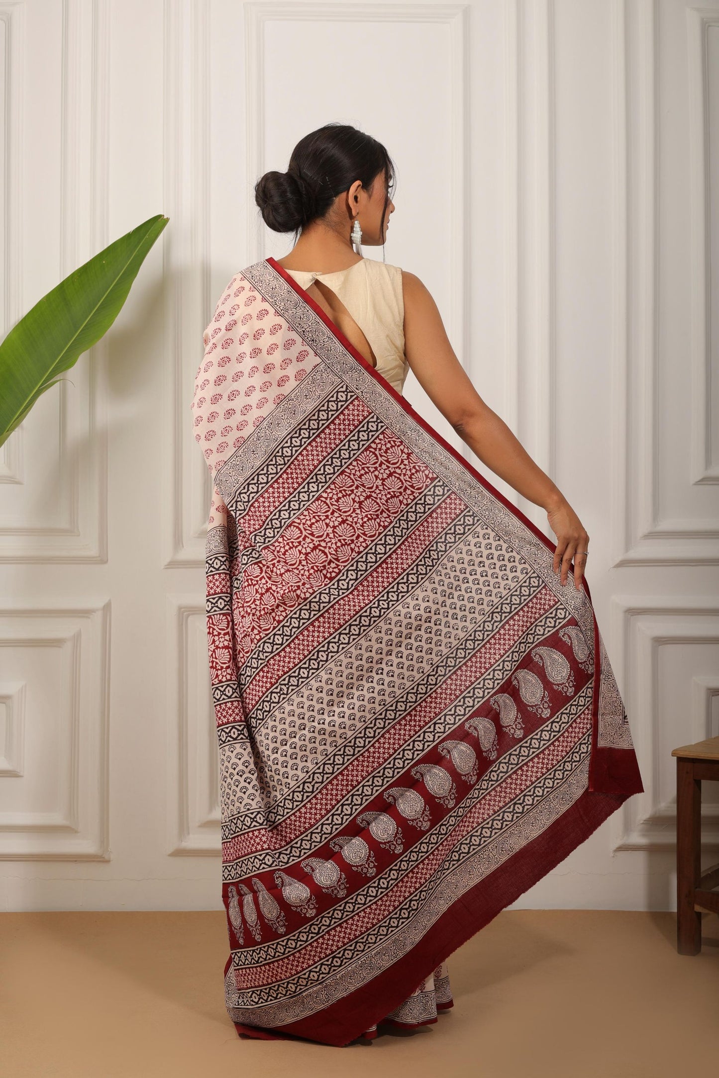 Bagh Print Pure Cotton Saree