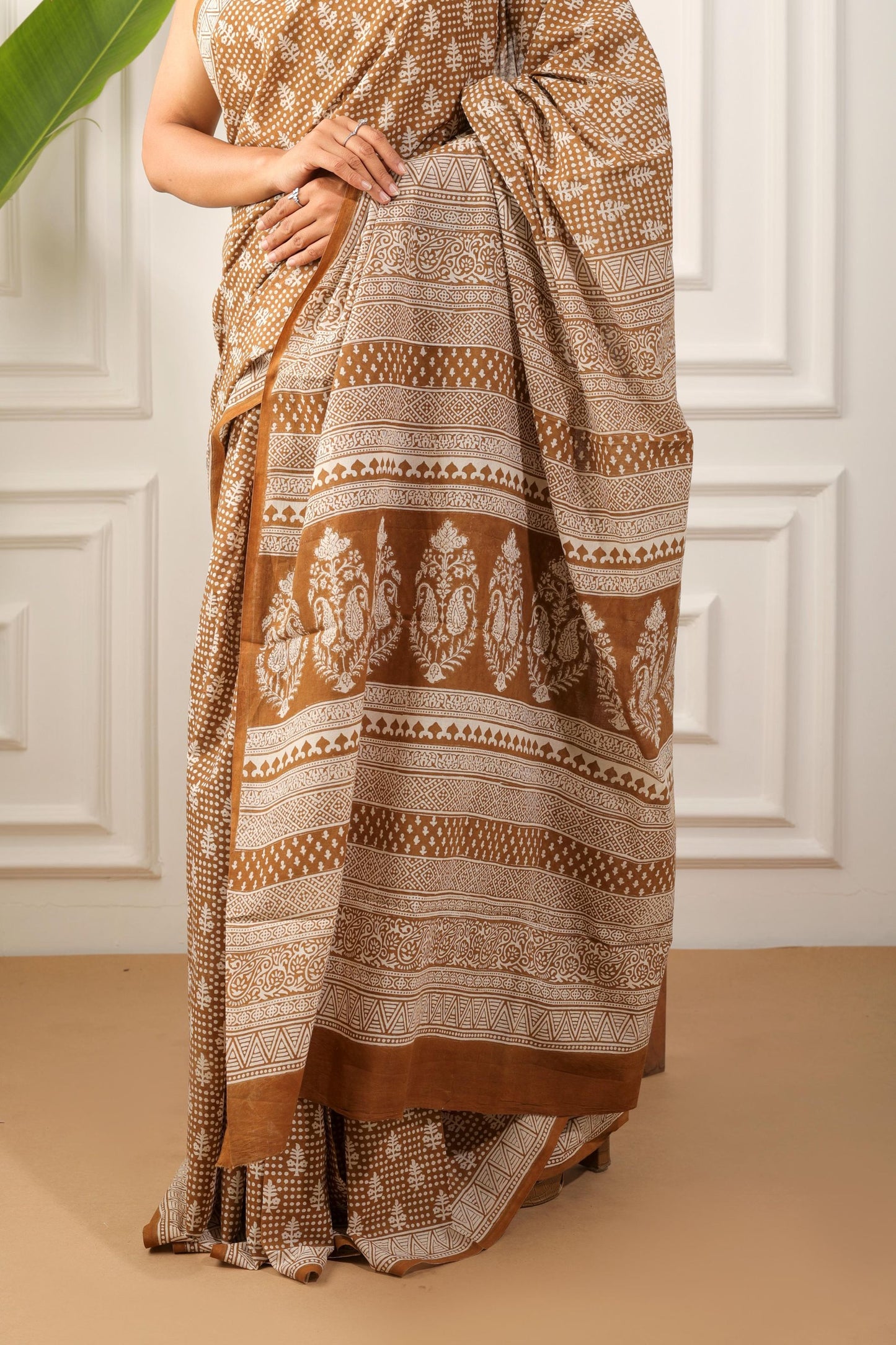 Bagh Print Pure Cotton Saree