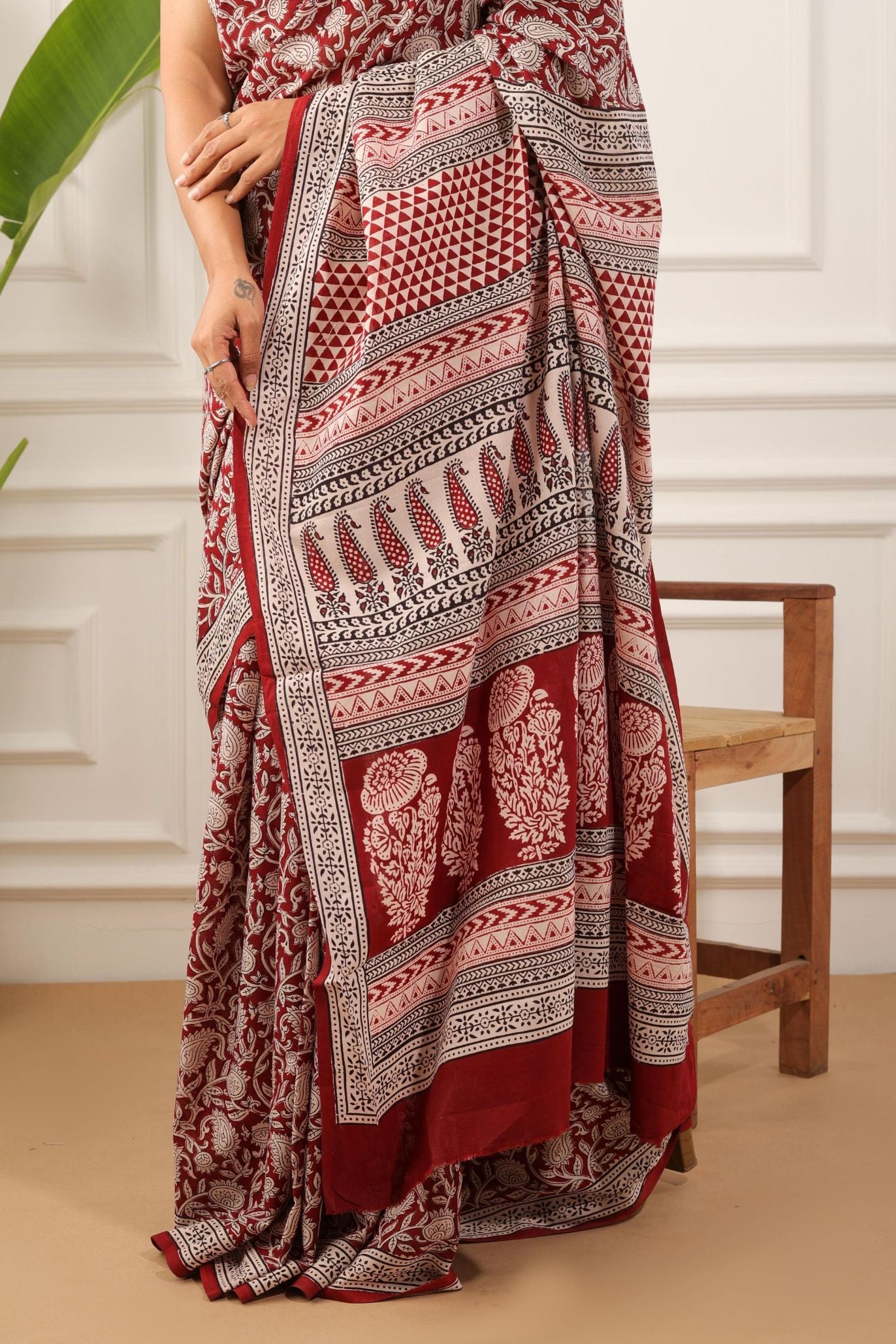 Bagh Print Pure Cotton Saree