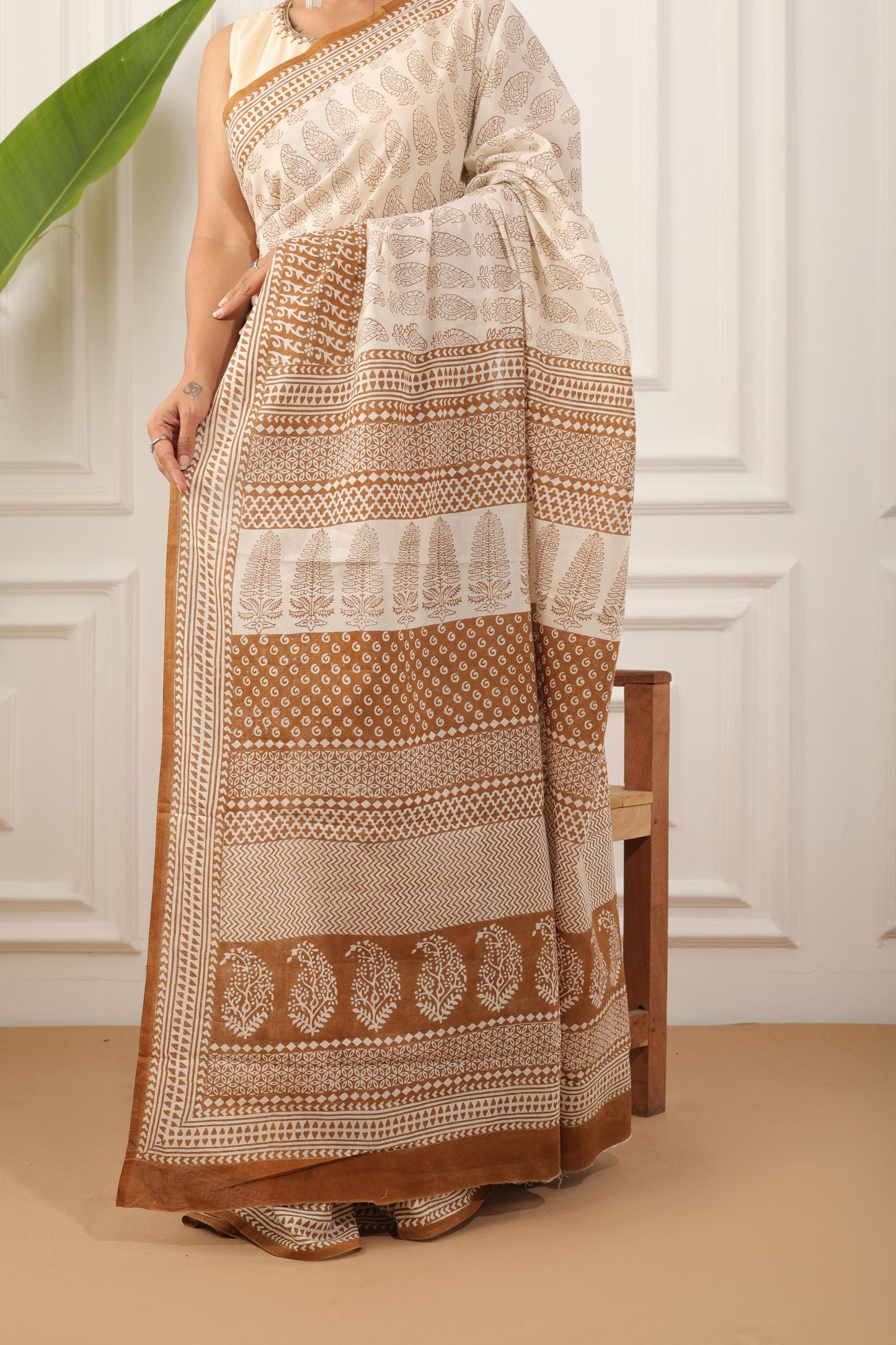 Bagh Print Pure Cotton Saree