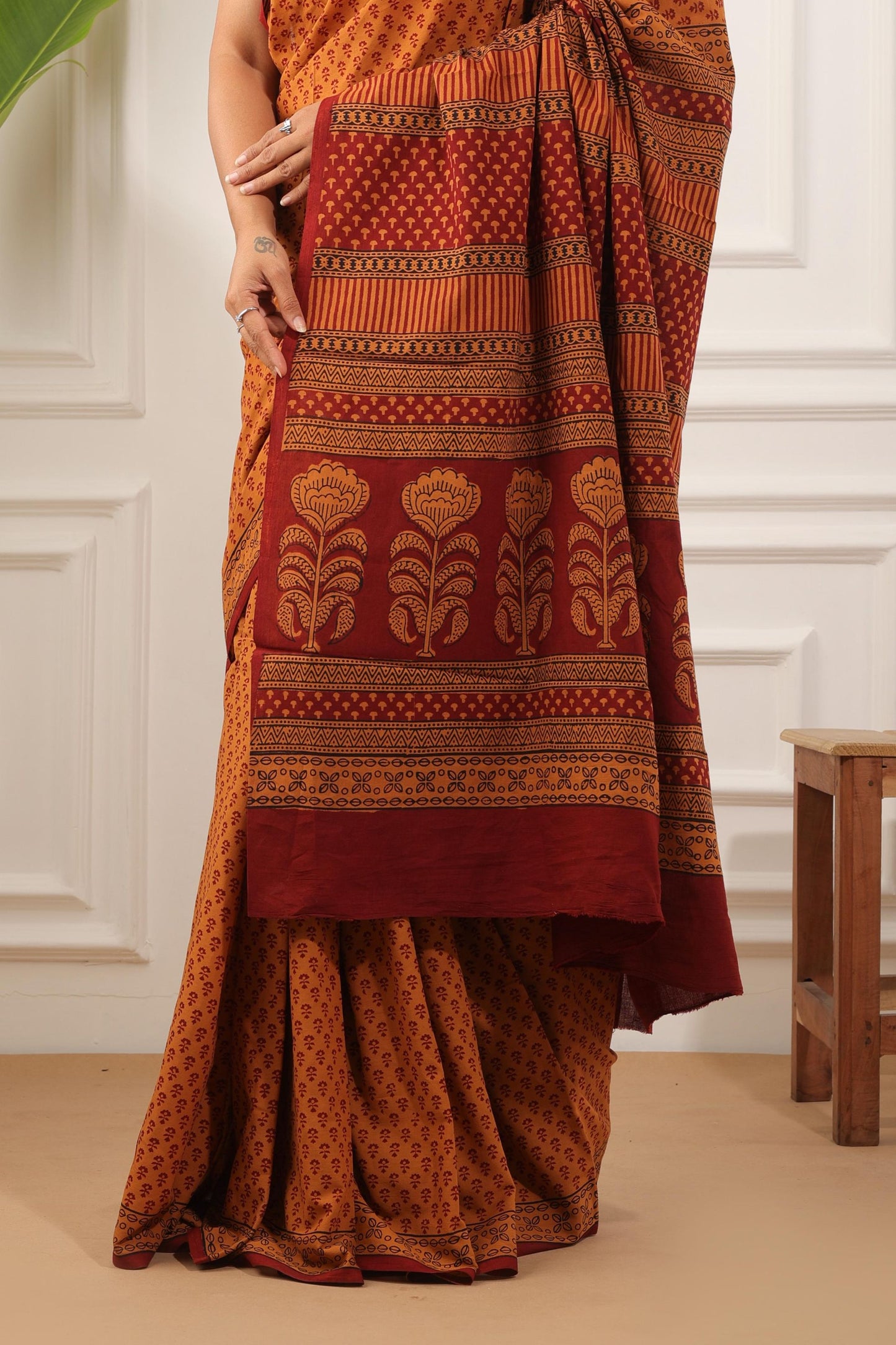 Bagh Print Pure Cotton Saree