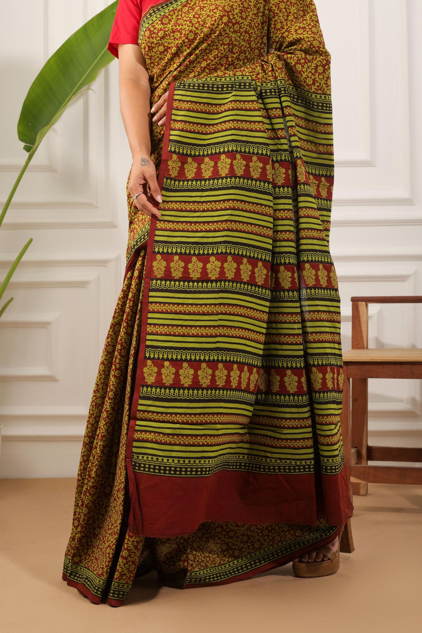 Bagh Print Pure Cotton Saree