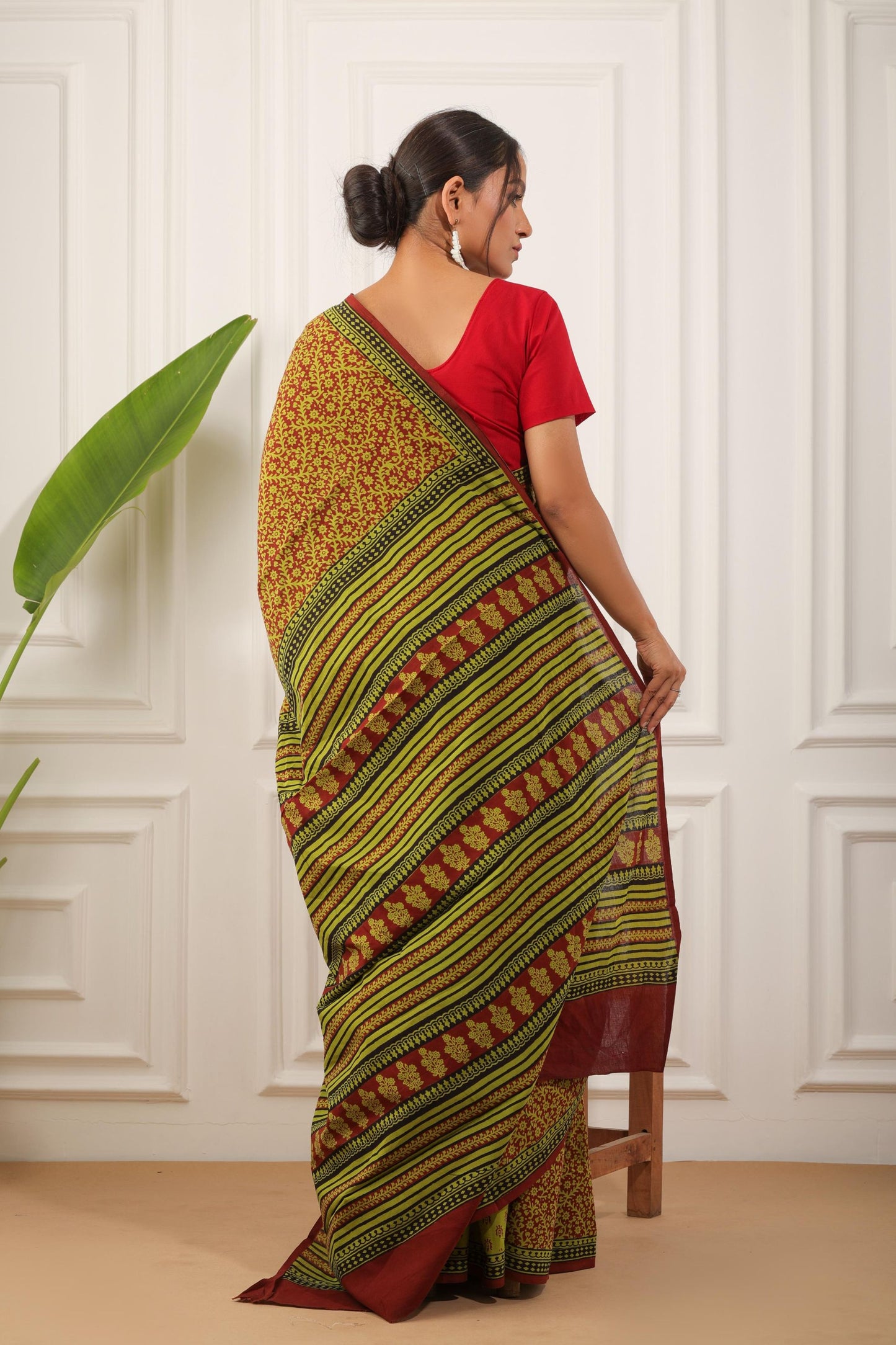 Bagh Print Pure Cotton Saree