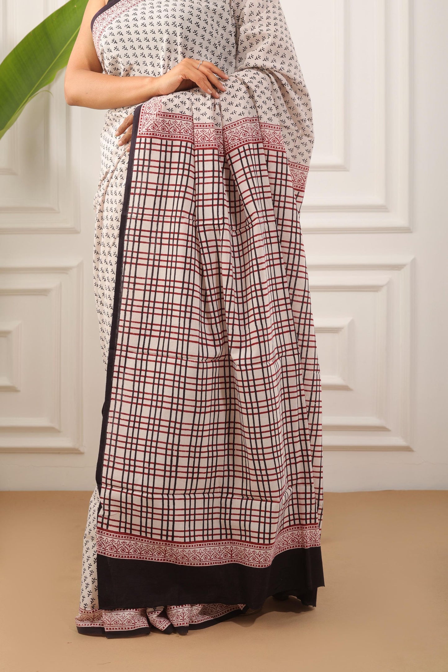 Bagh Print Pure Cotton Saree