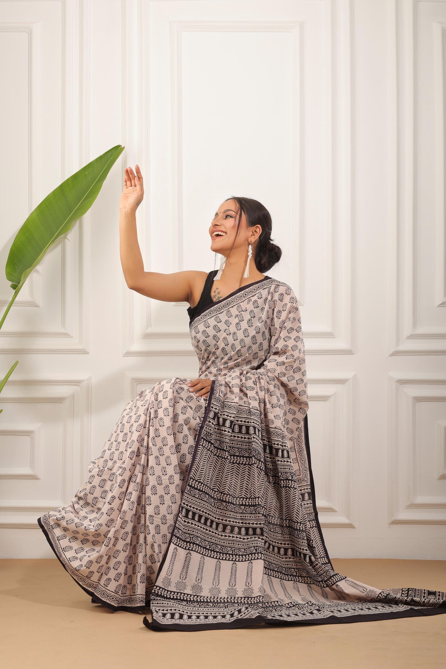 Bagh Print Pure Cotton Saree