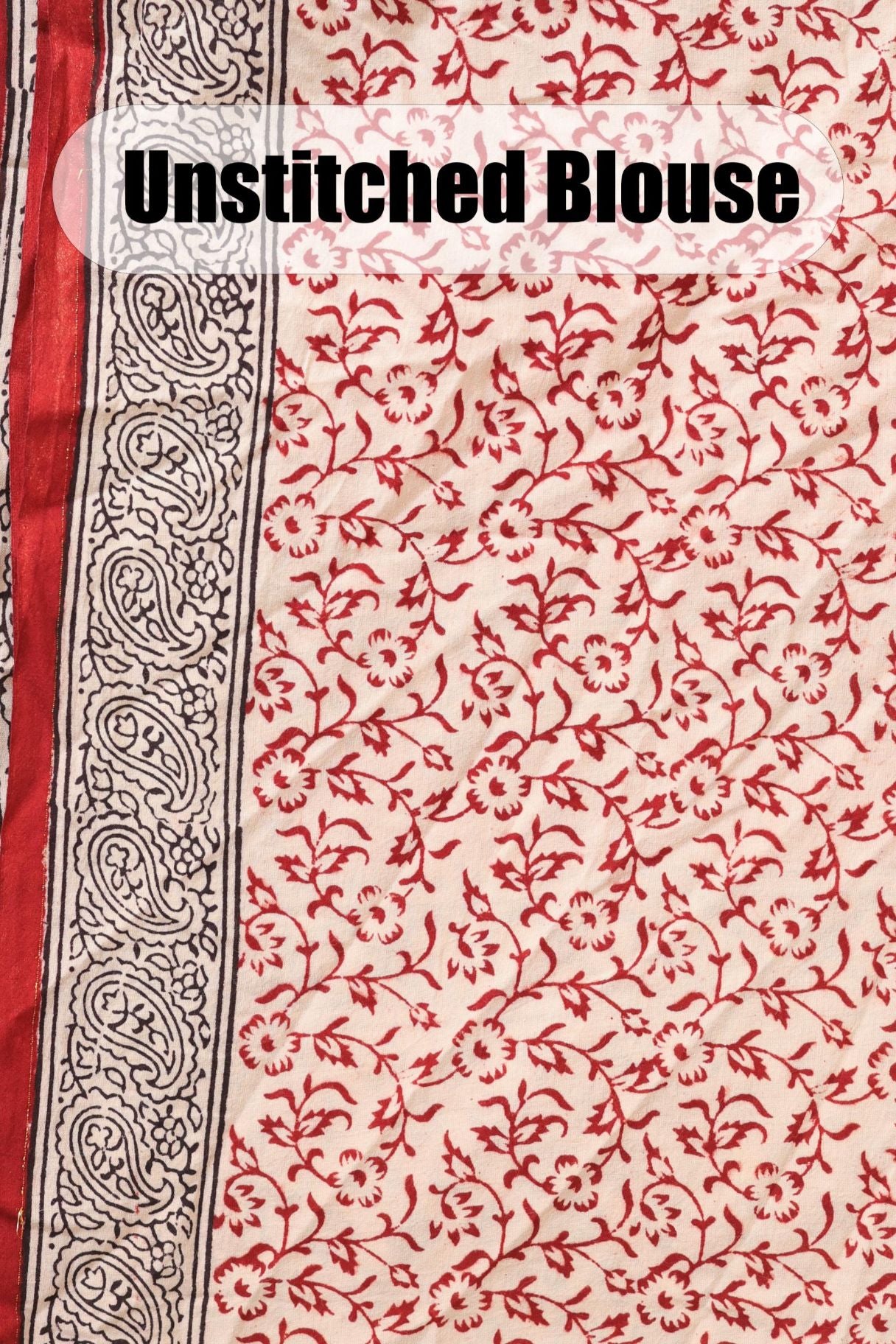 Bagh Print Pure Cotton Saree