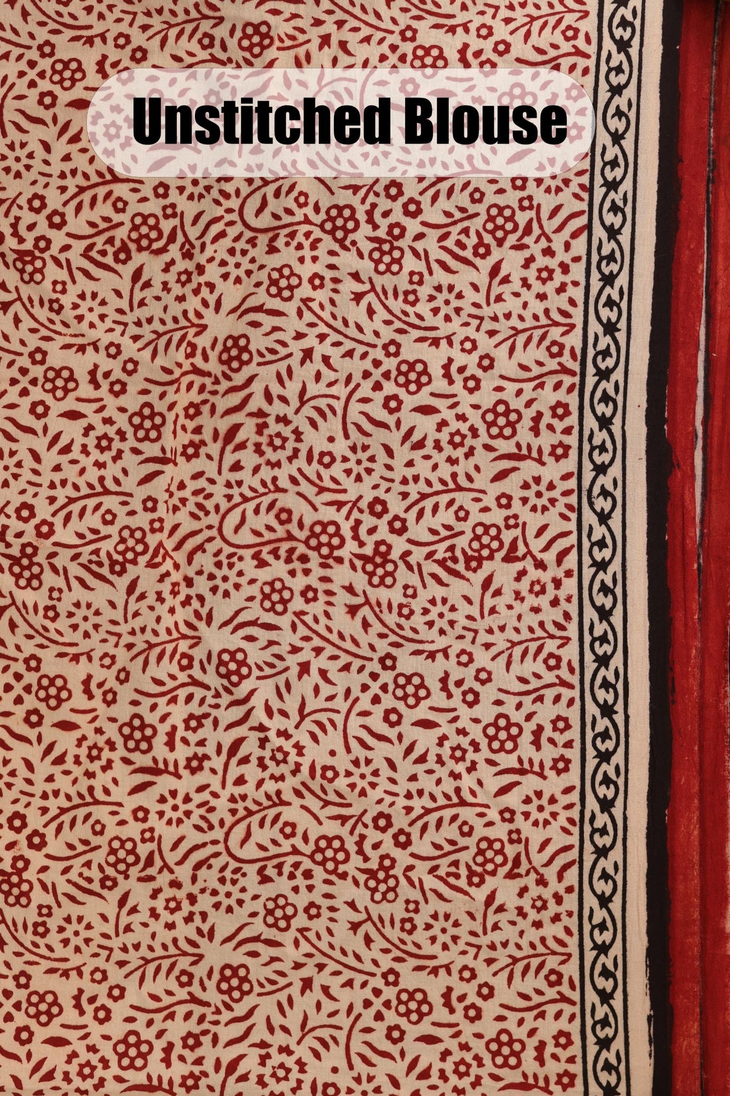 Bagh Print Pure Cotton Saree