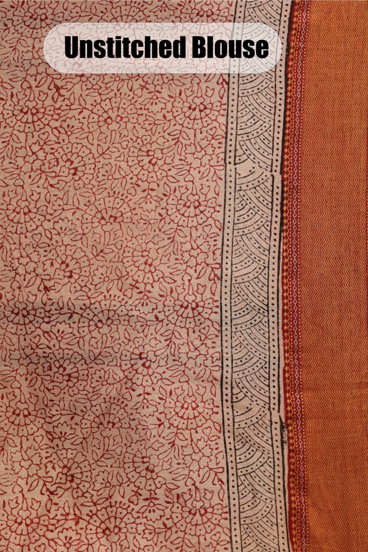 Bagh Print Maheshwari Silk Saree