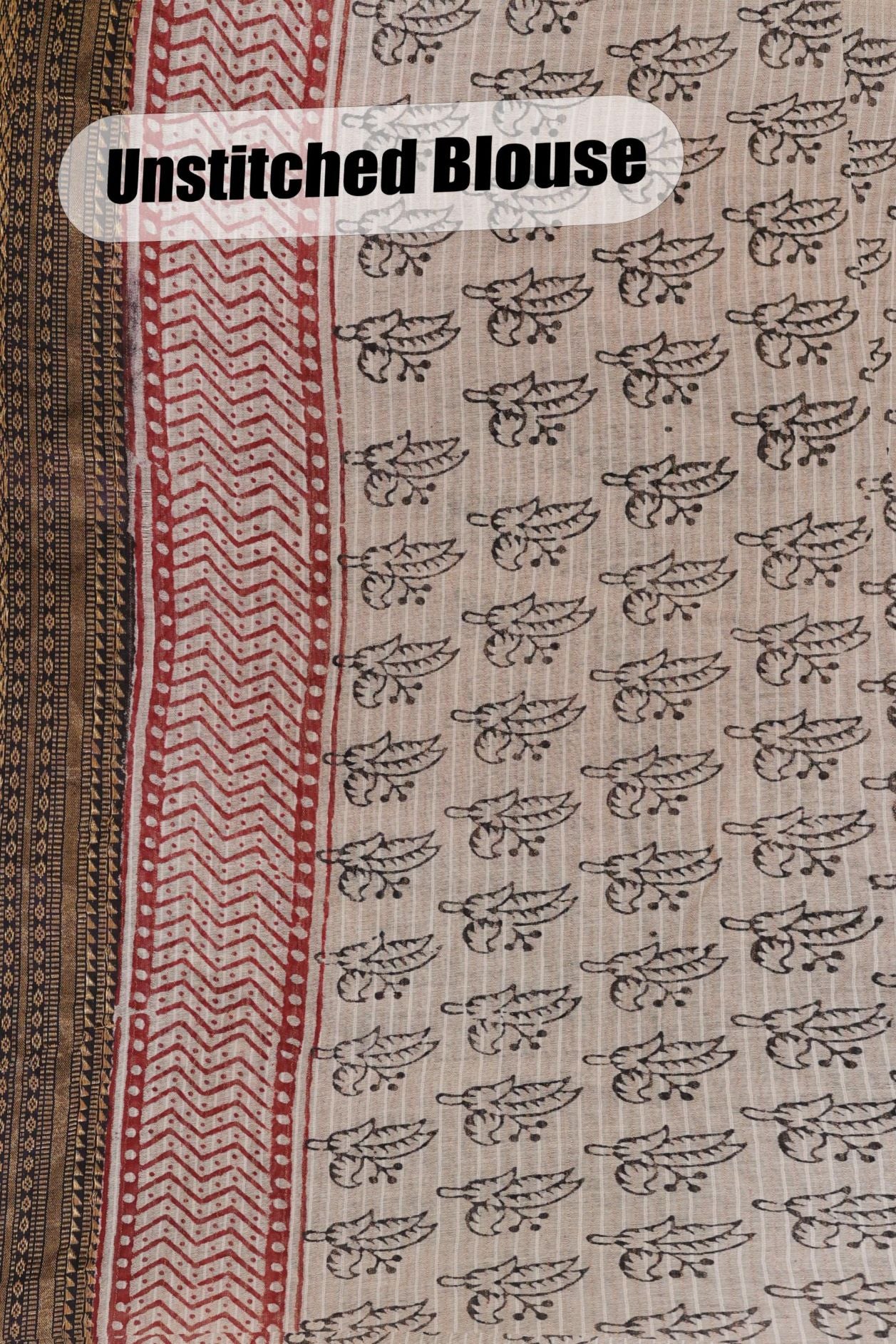 Bagh Print Maheshwari Silk Saree