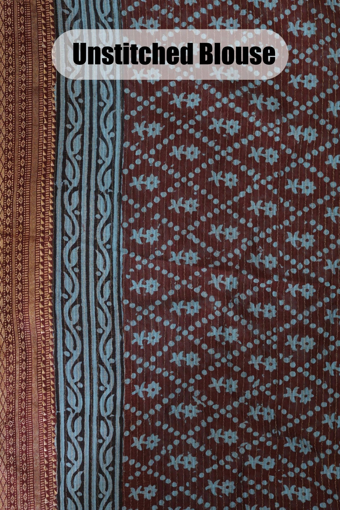 Bagh Print Maheshwari Silk Saree