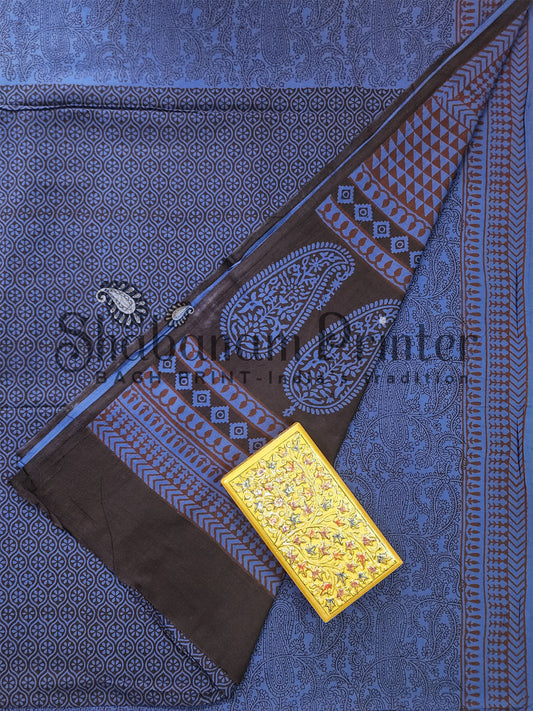 Bagh Print 3 Pcs Suit set- Unstitched Dress Material