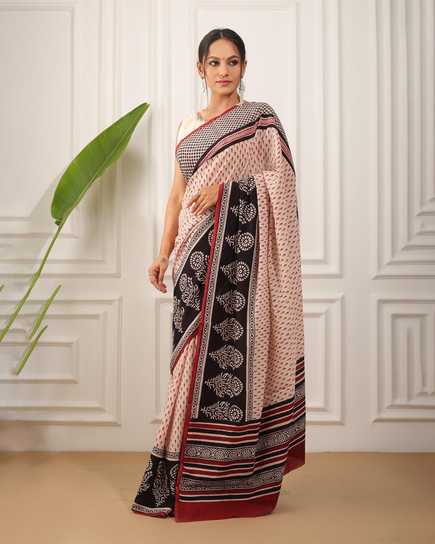 Bagh Print Pure Cotton Saree
