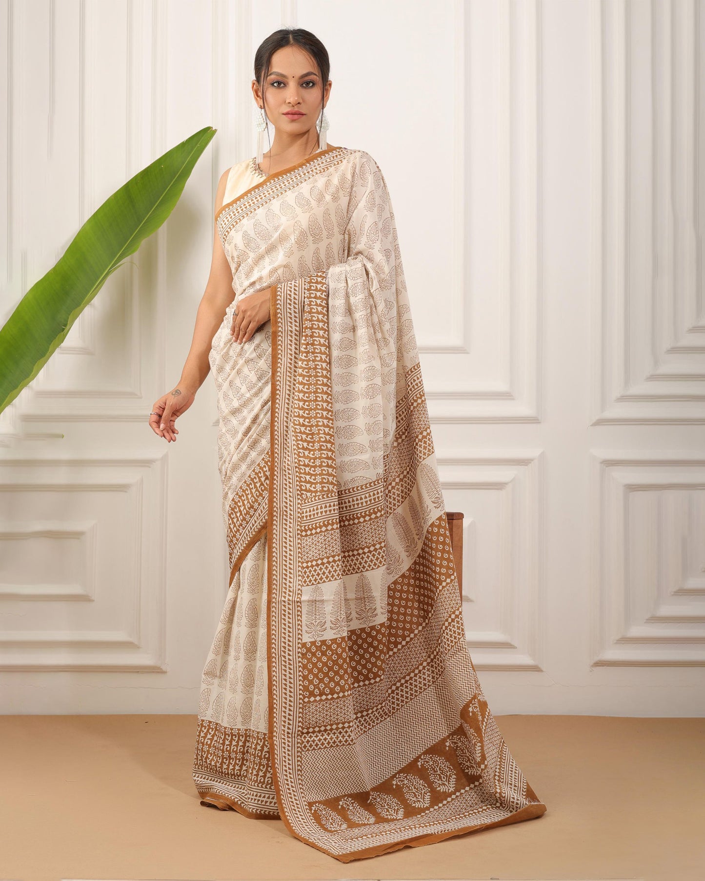 Bagh Print Pure Cotton Saree
