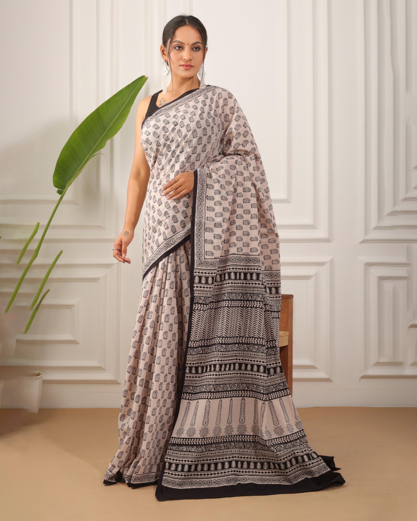 Bagh Print Pure Cotton Saree