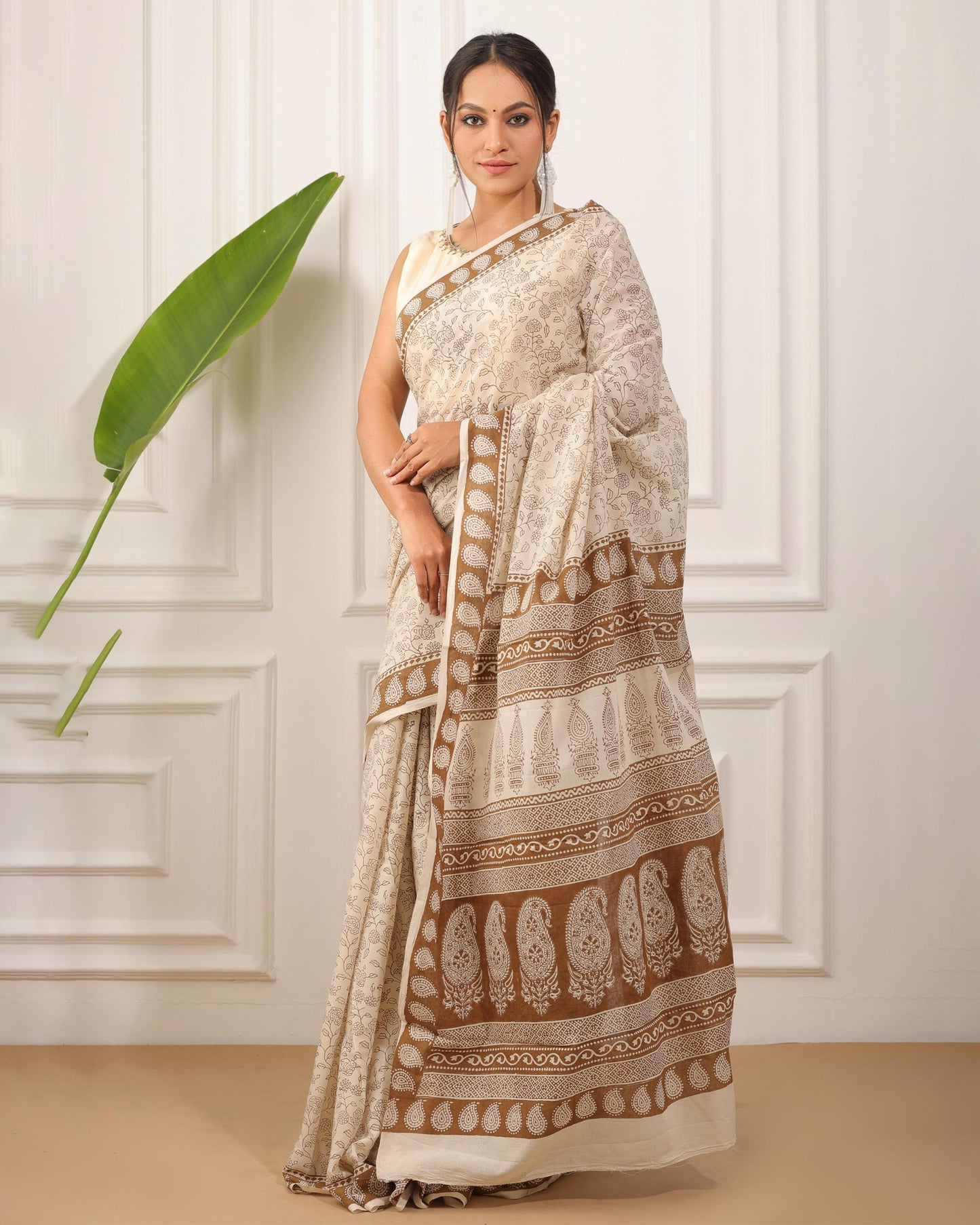 Bagh Print Pure Cotton Saree